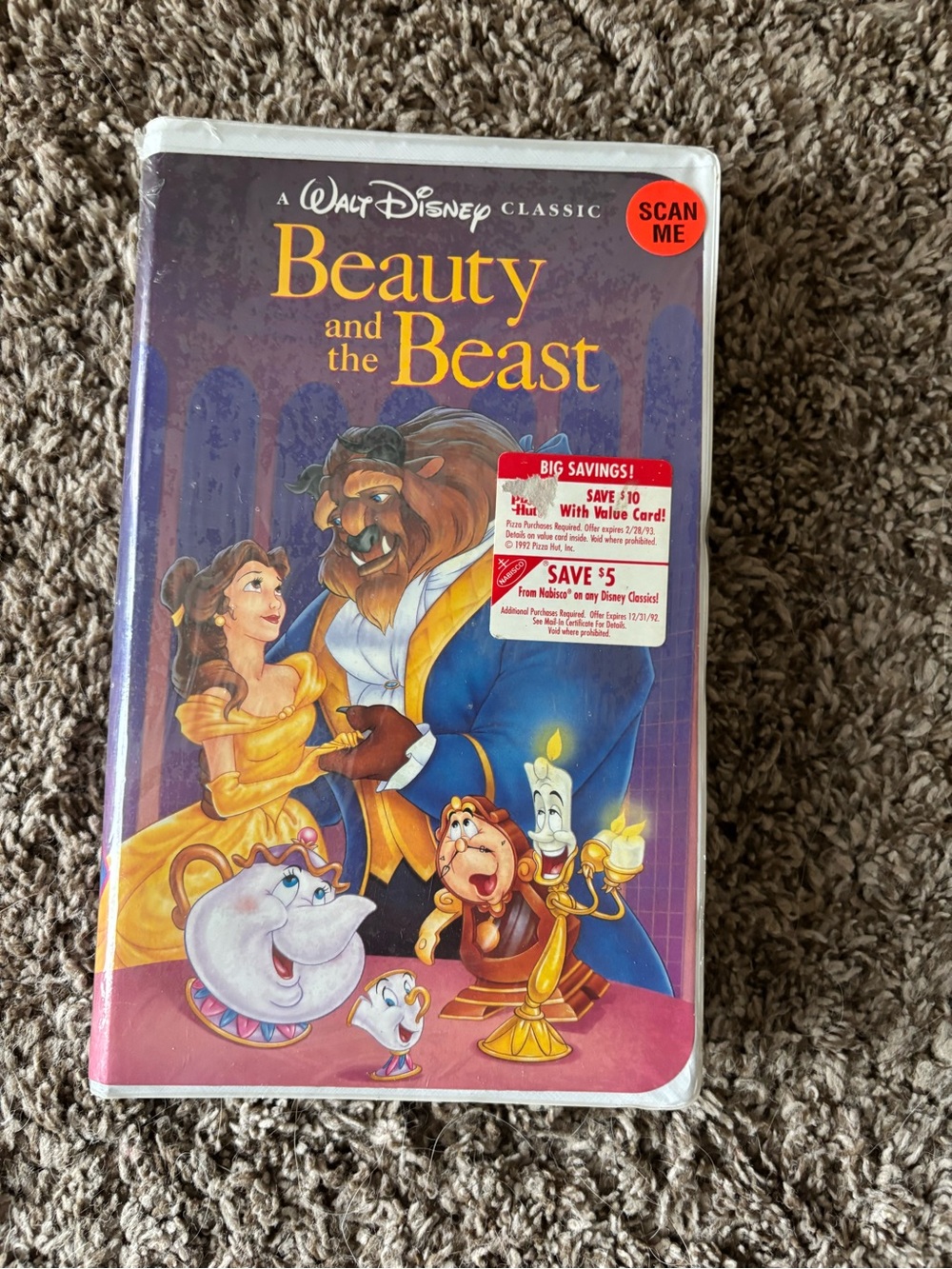 New in plastic vintage Beauty and the Beast VHS